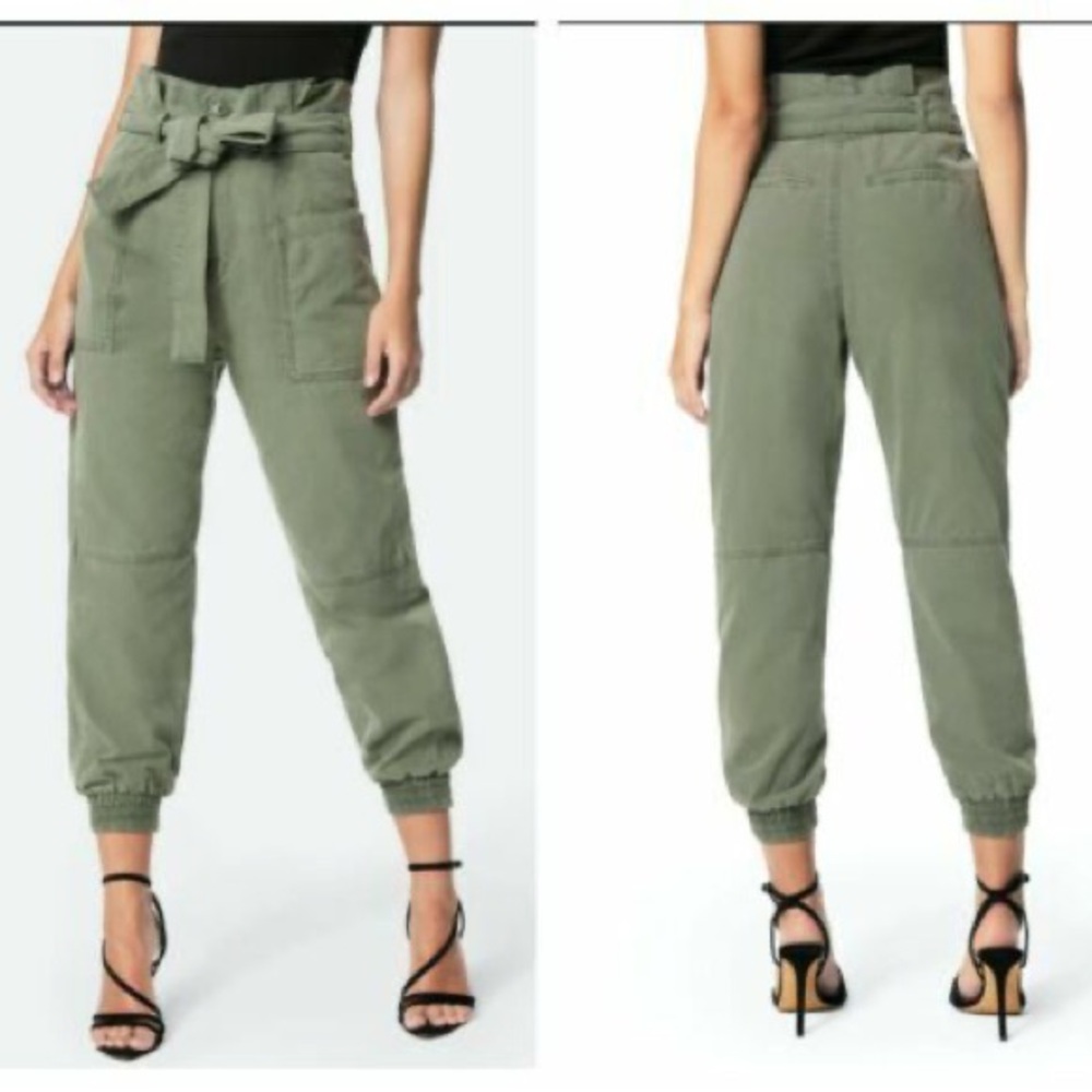 Joe's Olive Green Tie Waist Cargo Pants